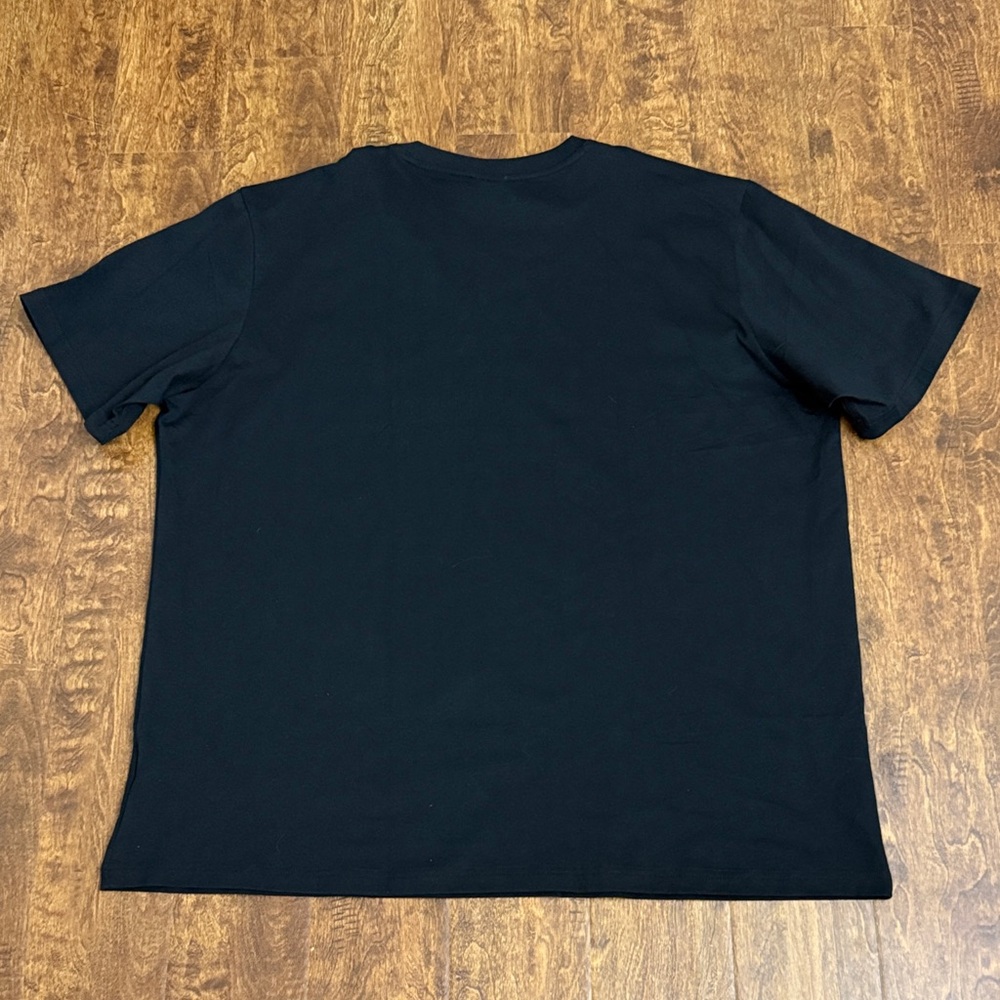 adidas Originals Black Tee with Orange Trefoil and White Script Size XXL - Picture 11 of 11